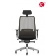 krzesło biurowe obrotowe AIMis1 Interstuhl kółka siatka zagłówek