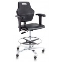 ESD cleanroom krzesło przemysłowe laboratoryjne cleanroom wysokie Score Pro 4401Line