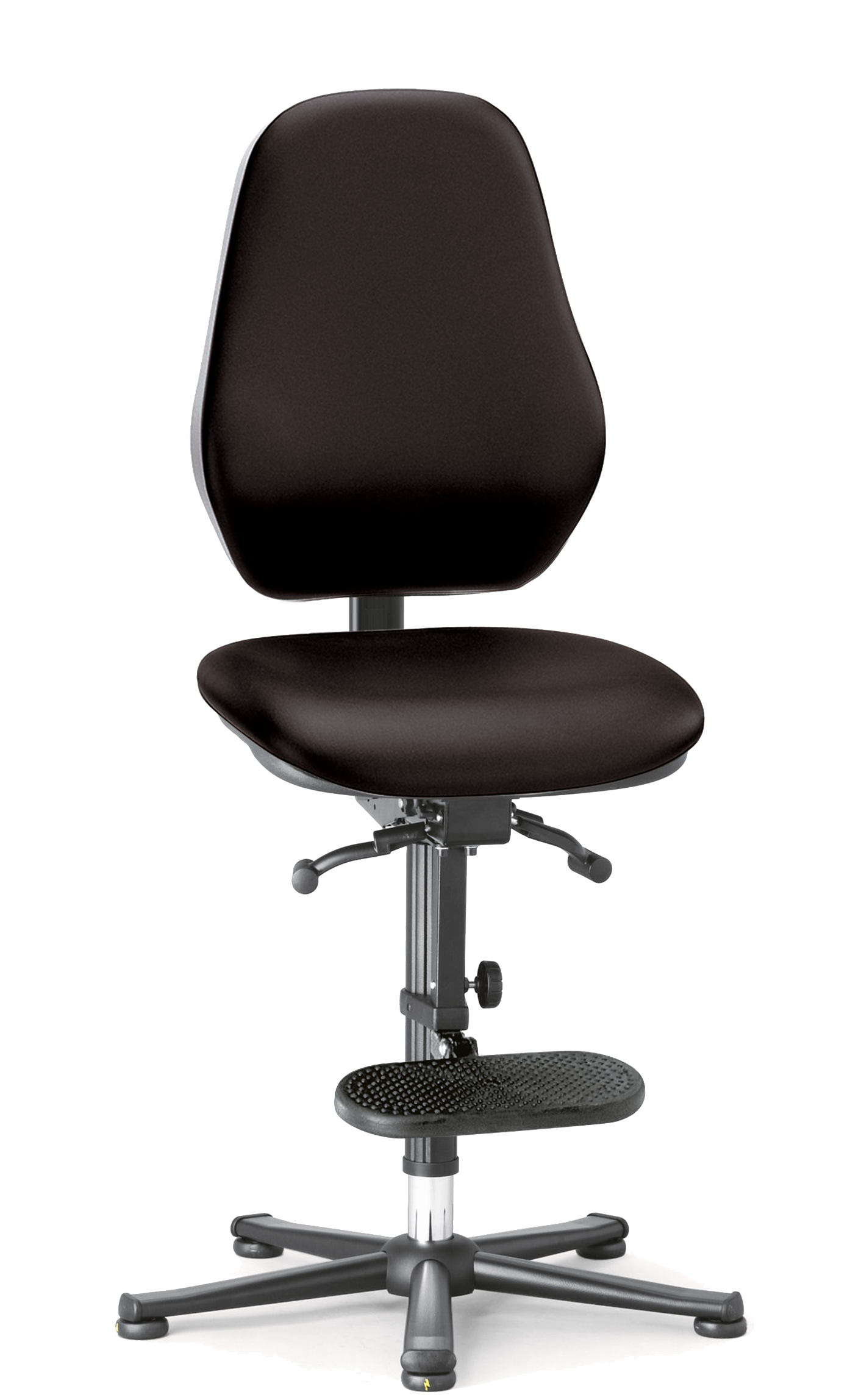 ESD krzesło 10 lat gwarancji wysokie do 910mm Basic 3 bimos podnóżek