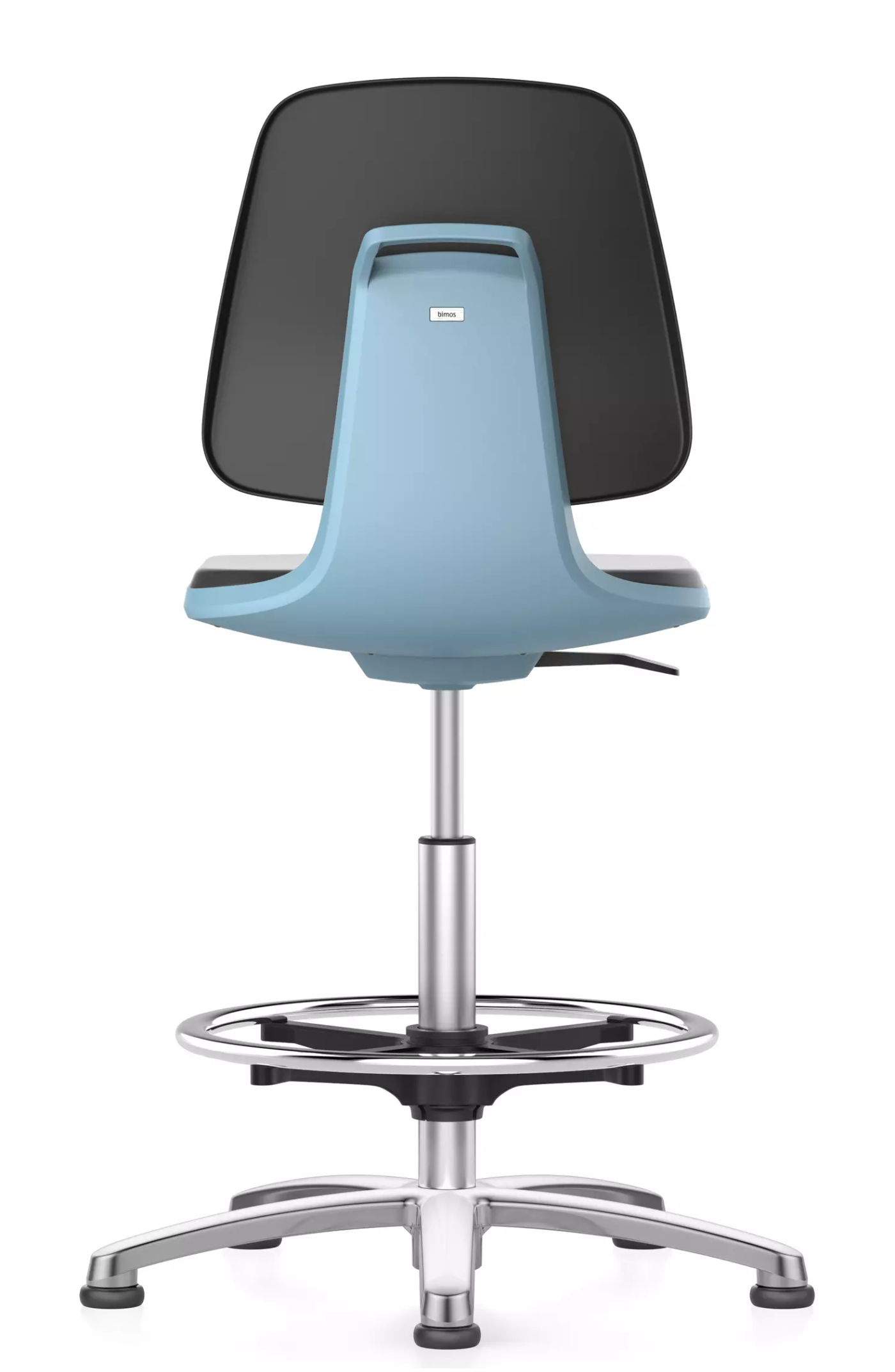 krzesło laboratoryjne10 lat gwarancji wysokie cleanroom  Labsit 3 bimos podnóżek stopki