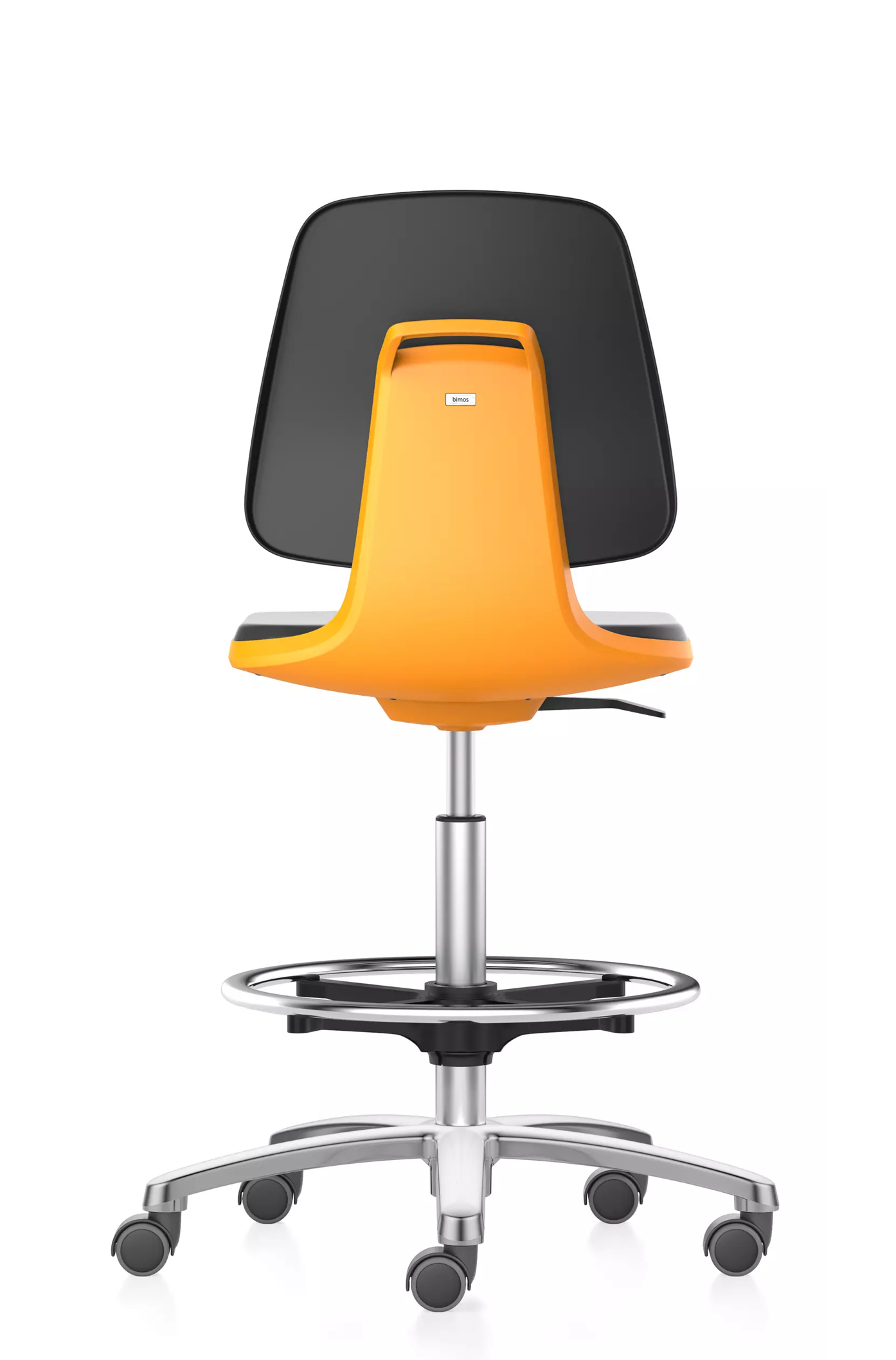 krzesło laboratoryjne 10 lat gwarancji wysokie cleanroom Labsit 4 bimos podnóżek kółka stop & go