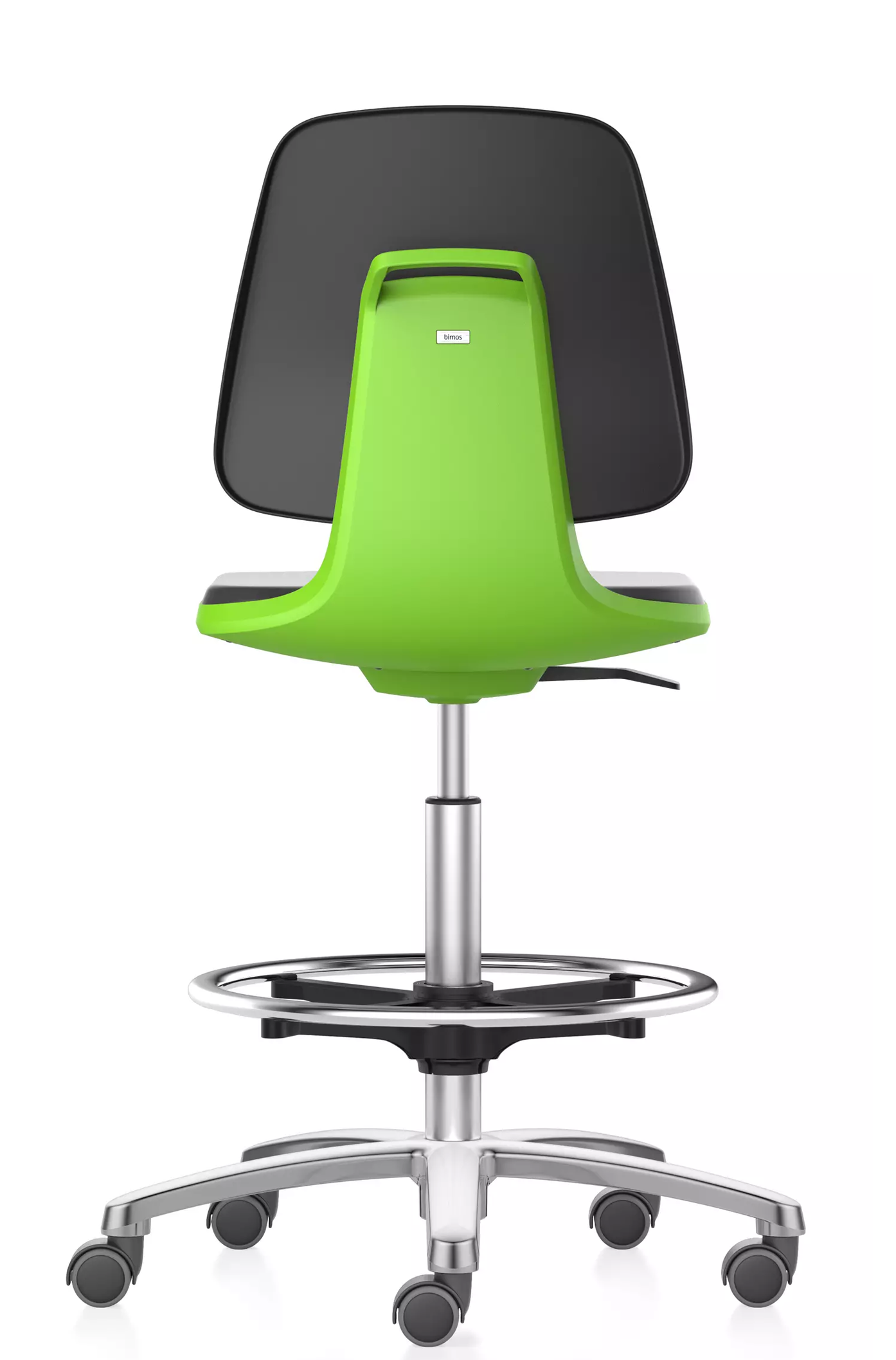 krzesło laboratoryjne 10 lat gwarancji wysokie cleanroom Labsit 4 bimos podnóżek kółka stop & go