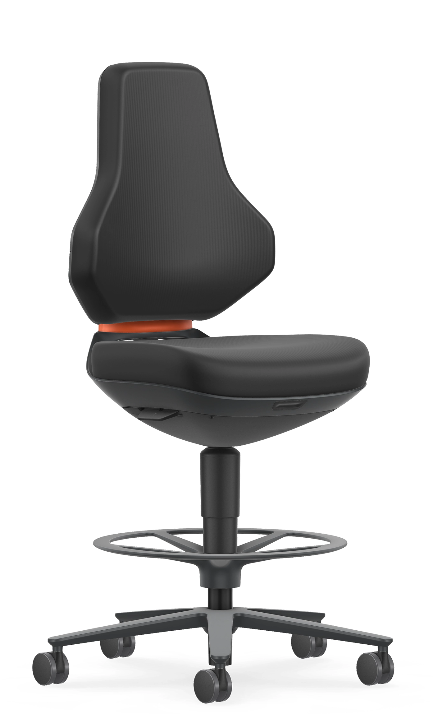 krzesło przemysłowe 10 lat gwarancji Texon 4 Bimos kółka i podnożek