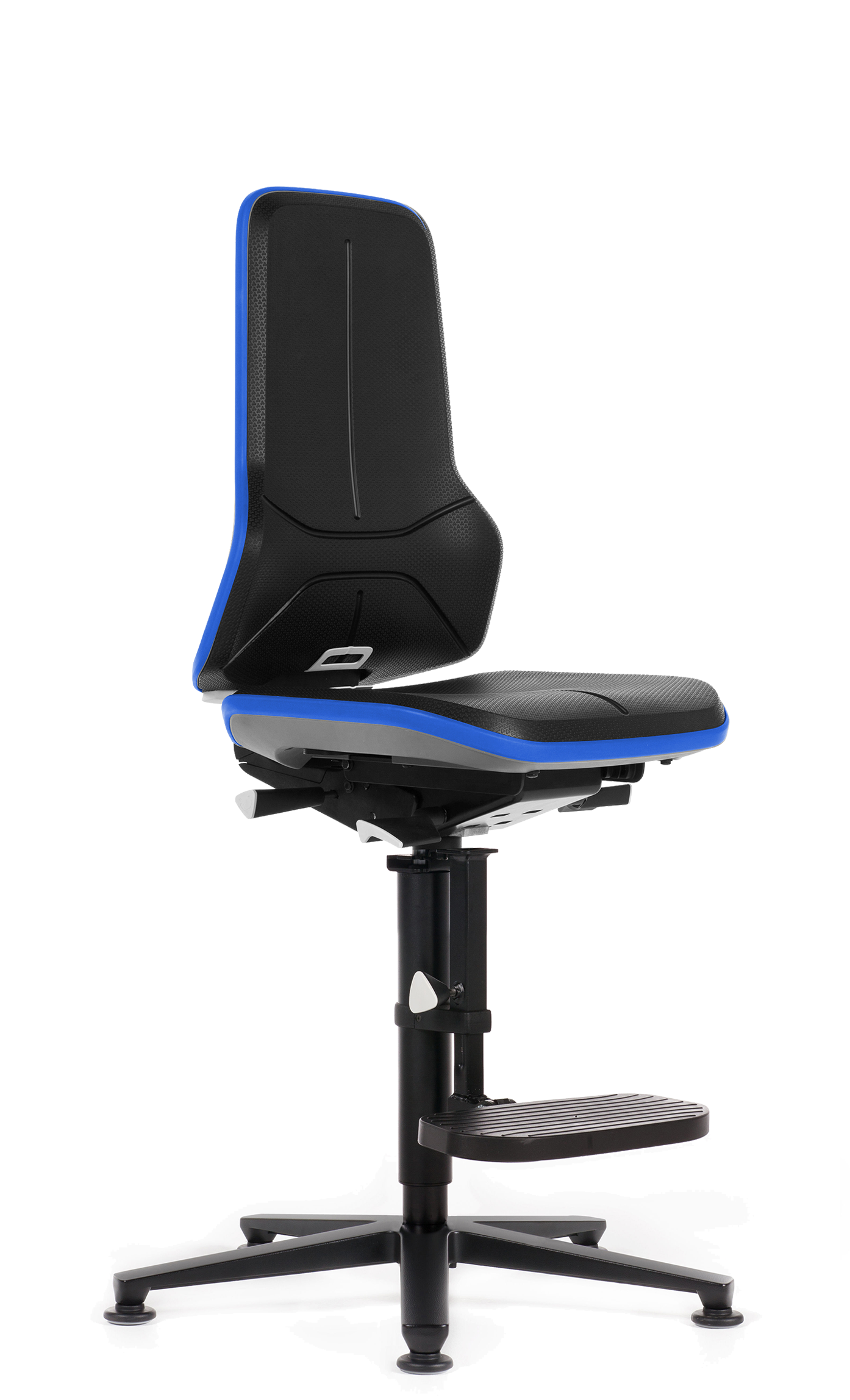 krzesło przemysłowe 10 lat gwarancji wysokie Neon 3 bimos podnóżek stopki