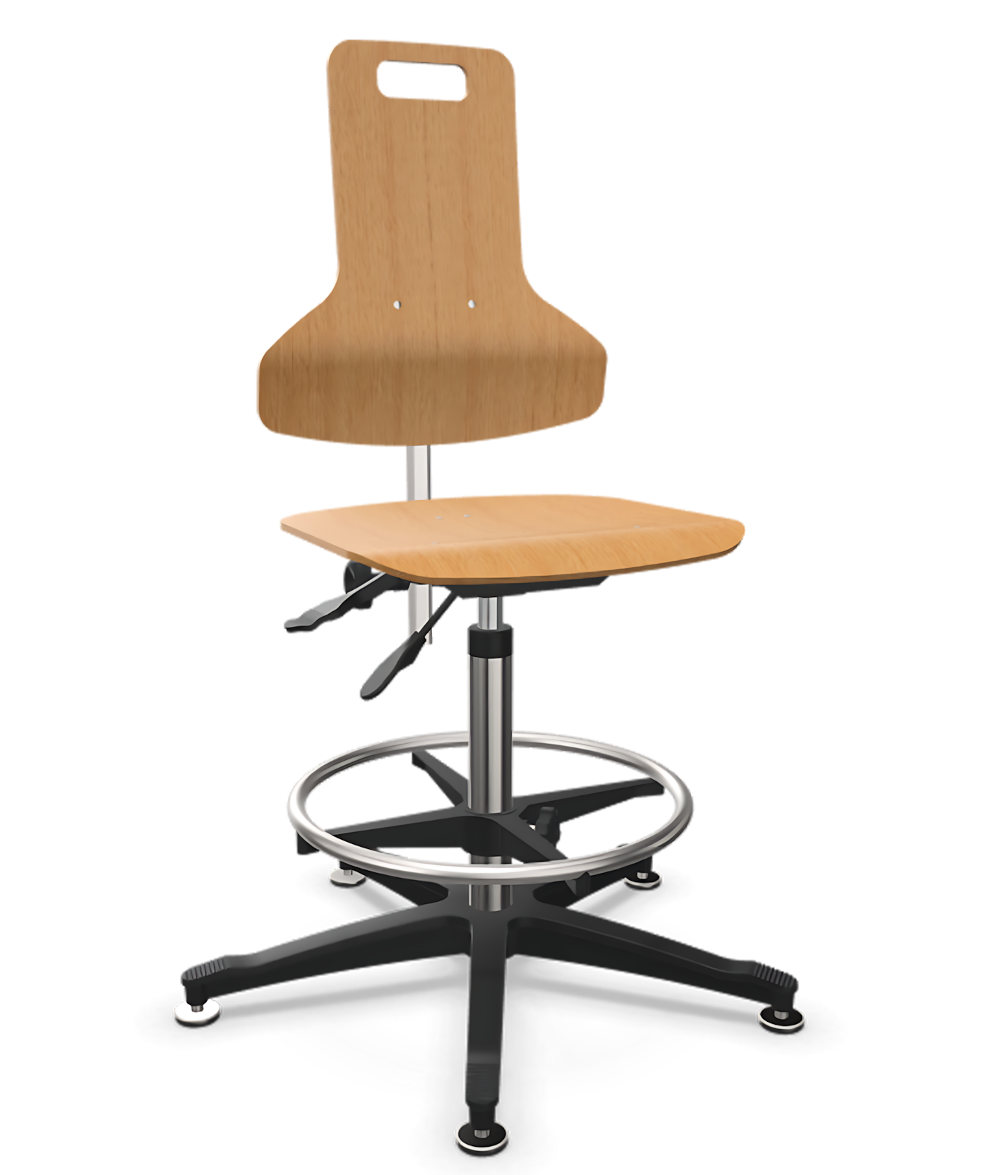 Krzesło przemysłowe warsztatowe wysokie Tec profile XW