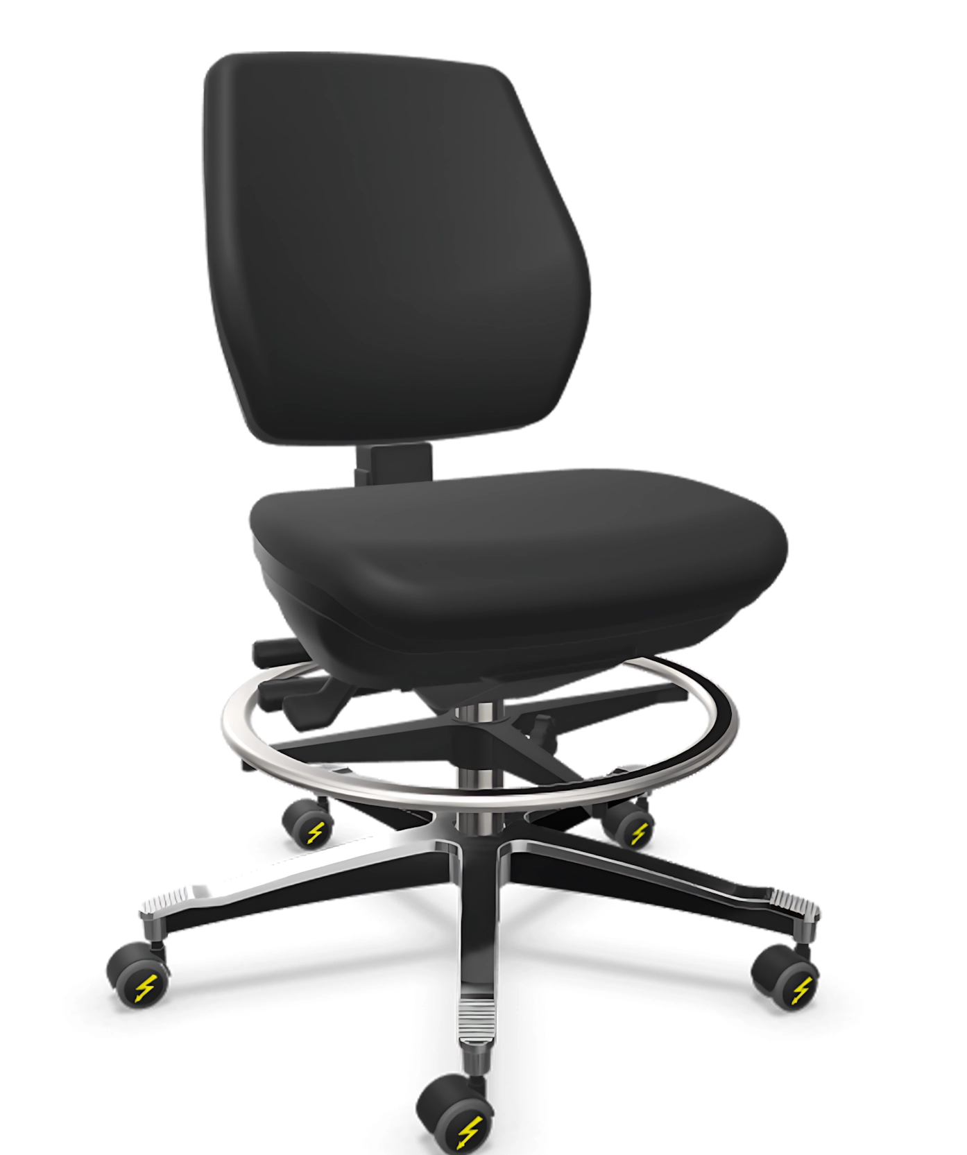 Krzesło wysokie do pomieszczeń ESD cleanroom Tec classic