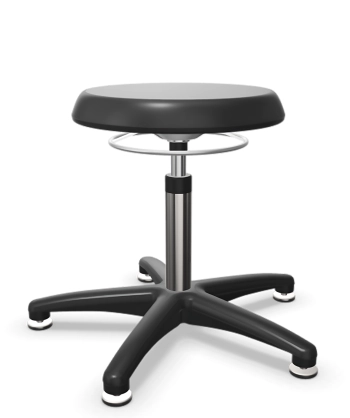 Taboret laboratoryjny Tec basic z pianką PU