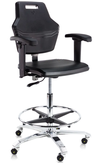 ESD cleanroom krzesło przemysłowe laboratoryjne cleanroom wysokie Score Pro 4402
