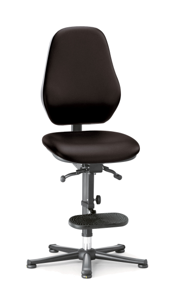 ESD krzesło 10 lat gwarancji wysokie do 910mm Basic 3 bimos podnóżek