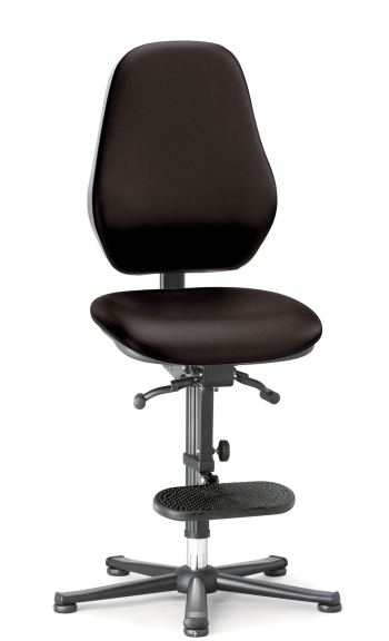ESD krzesło 10 lat gwarancji wysokie do 910mm Basic 3 bimos podnóżek