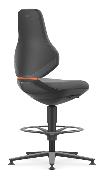 krzesło przemysłowe 10 lat gwarancji Texon 3 Bimos stopki podnóżek