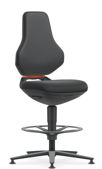 krzesło przemysłowe 10 lat gwarancji Texon 3 Bimos stopki podnóżek