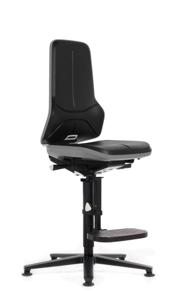 krzesło przemysłowe 10 lat gwarancji wysokie Neon 3 bimos podnóżek stopki