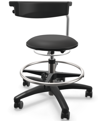 Taboret laboratoryjny wysoki Tec basic