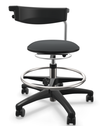 Wysoki taboret przemysłowy warsztatowy Tec basic