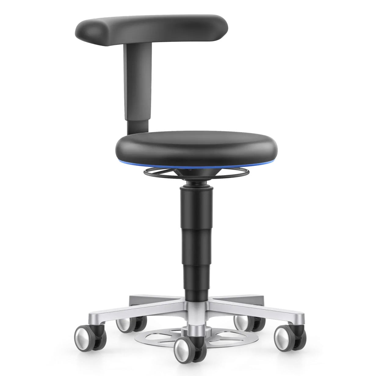 taboret 10 lat gwarancji do pomieszczeń czystych sterylnych laboratoryjny ESD Cleanroom Stool bimos kółka