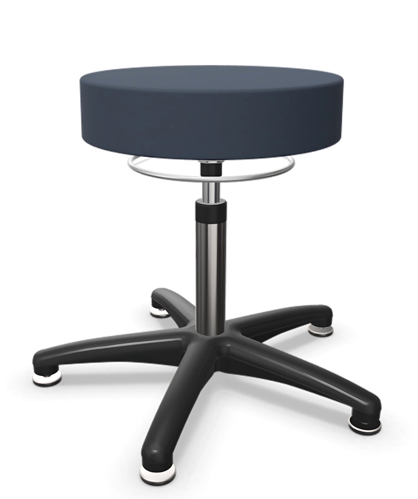 Taboret laboratoryjny Tec basic z miękkim siedziskiem