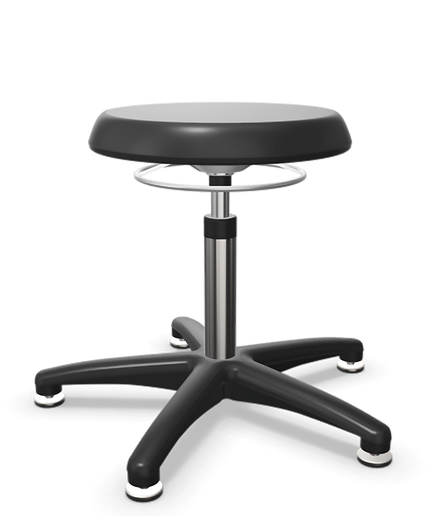 Taboret laboratoryjny Tec basic z pianką PU