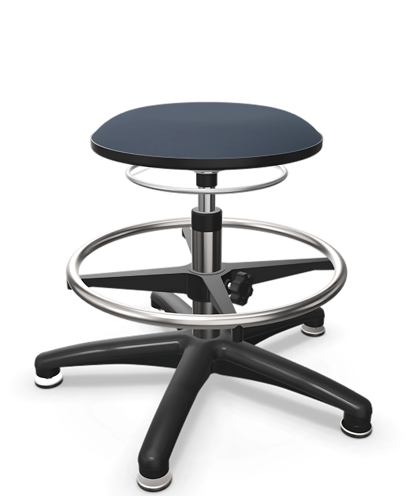 Taboret laboratoryjny wysoki Tec basic