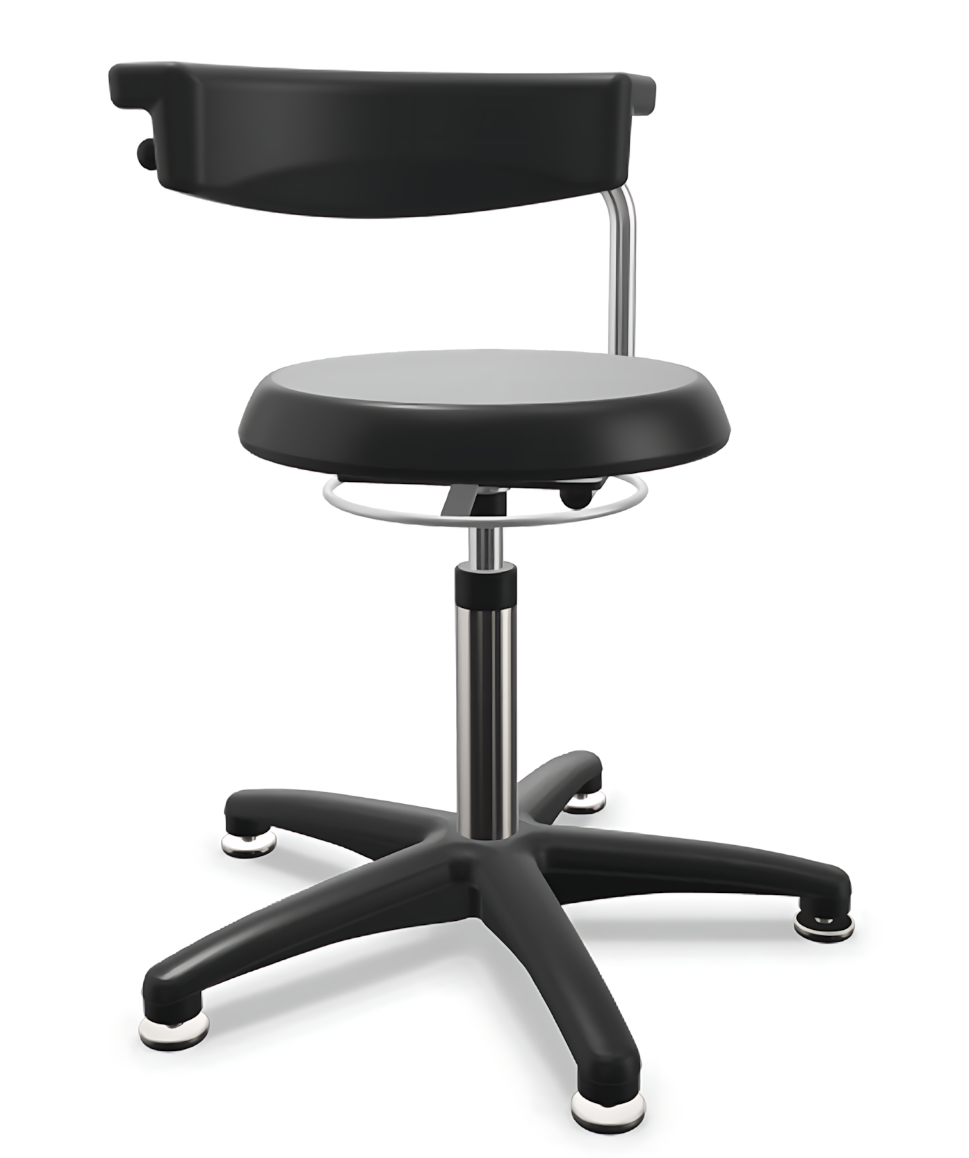 Taboret przemysłowy warsztatowy Tec basic z pianką PU